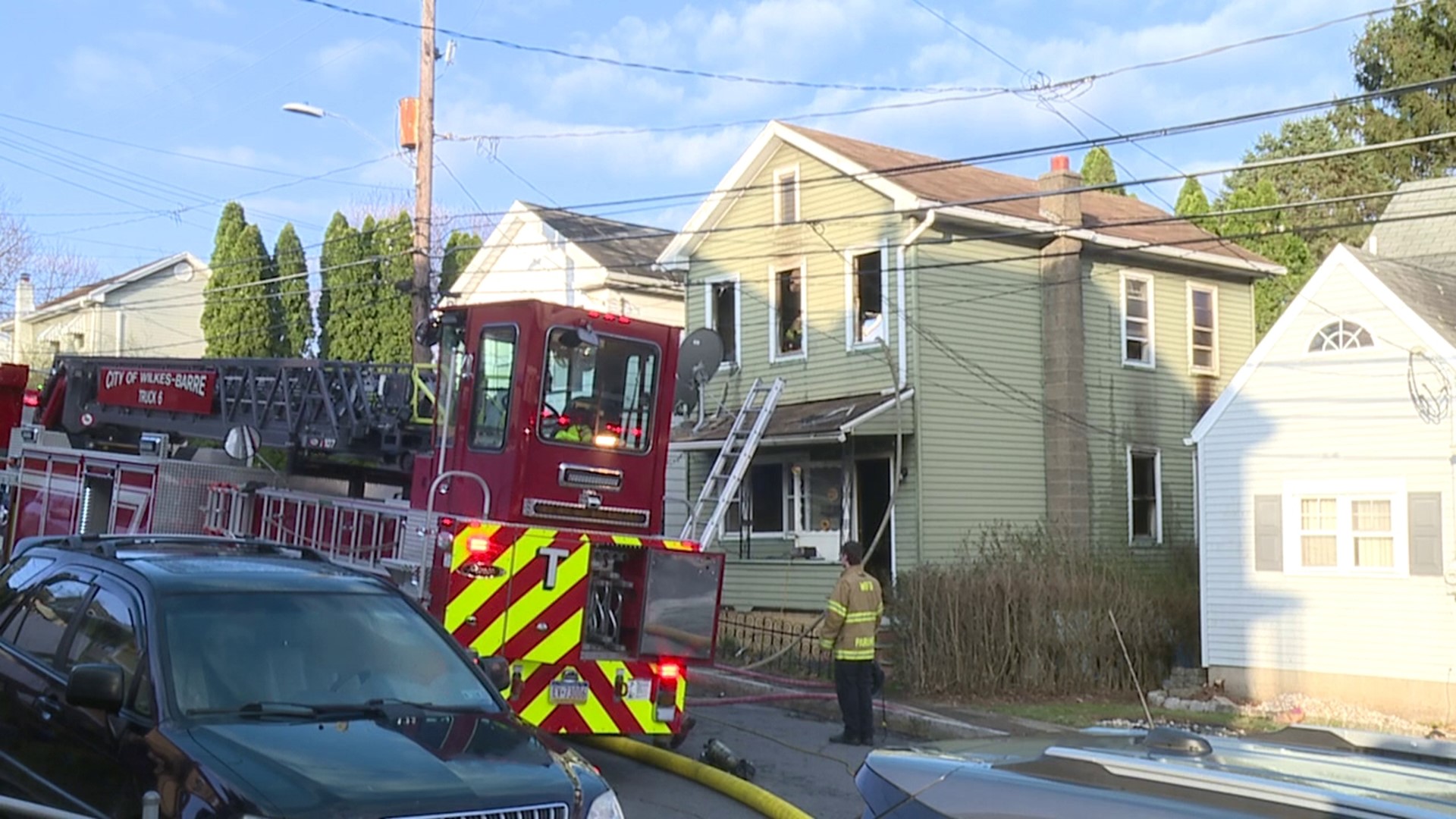 Crews were called to the home along Frederick Street Saturday morning. The fire inspector said it was started by a space heater plugged into an extension cord.