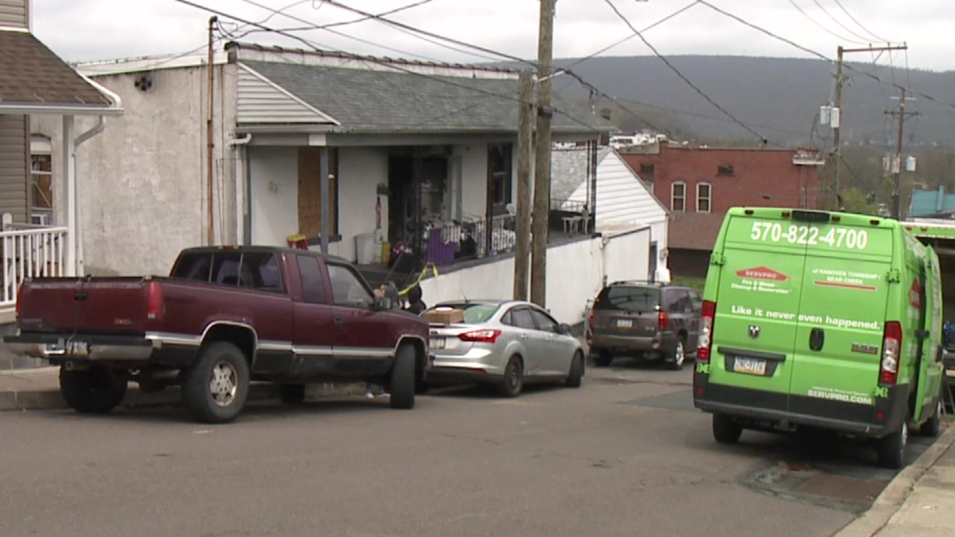 The fire Sunday evening drove out nine residents from a double-block home on Shea Street.