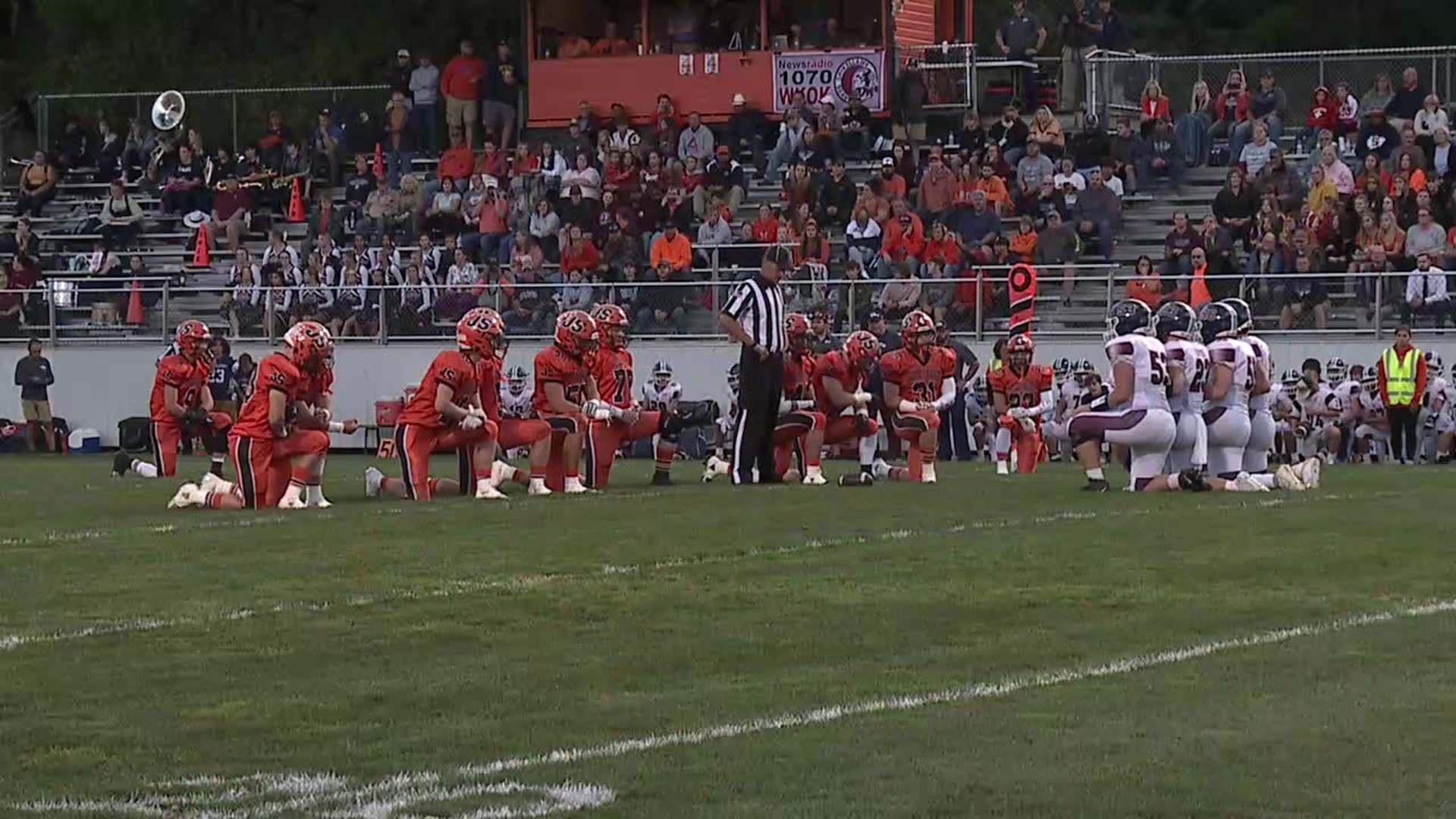 Newswatch 16’s Melissa Steininger explains how the Monday night game went well beyond the Friday night lights.