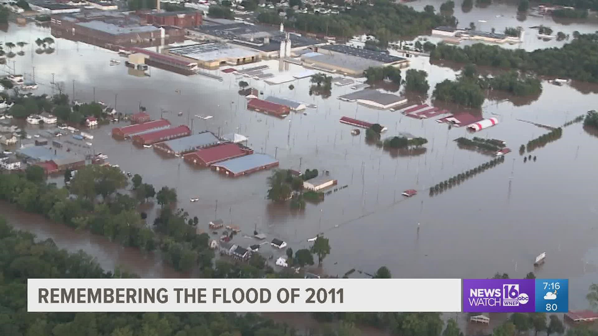 It's been ten years since people's lives were turned upside down in the flood of 2011 caused by Tropical Storm Lee.