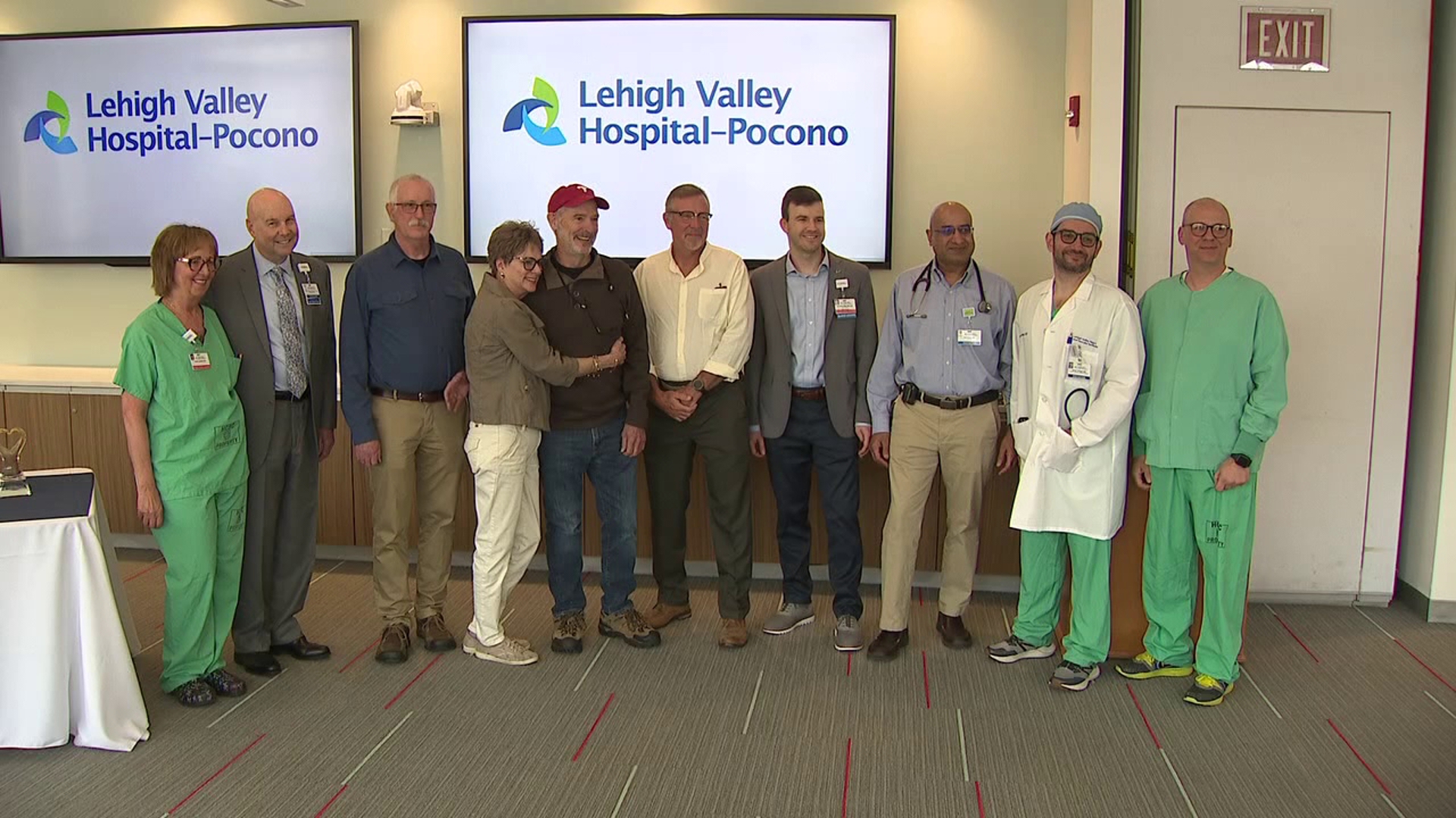 After a heart attack on the slopes last year, a volunteer ski ranger got to thank those who saved his life.