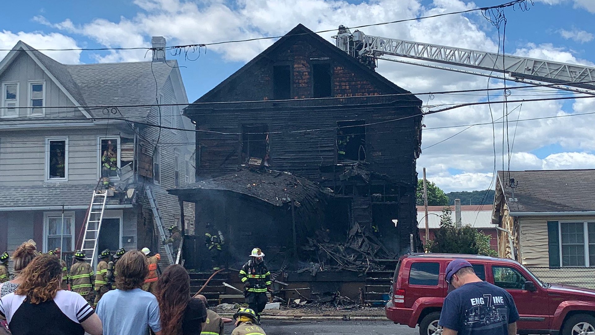 The place on North 6th Street in Sunbury caught fire Wednesday afternoon.