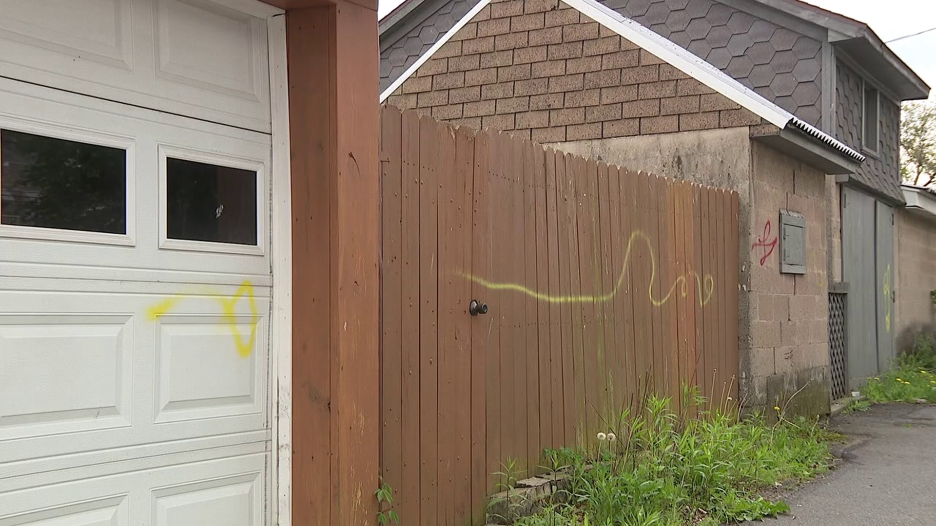 Officials say a group of people vandalized homes, cars, and garages throughout Mount Carmel Wednesday night.