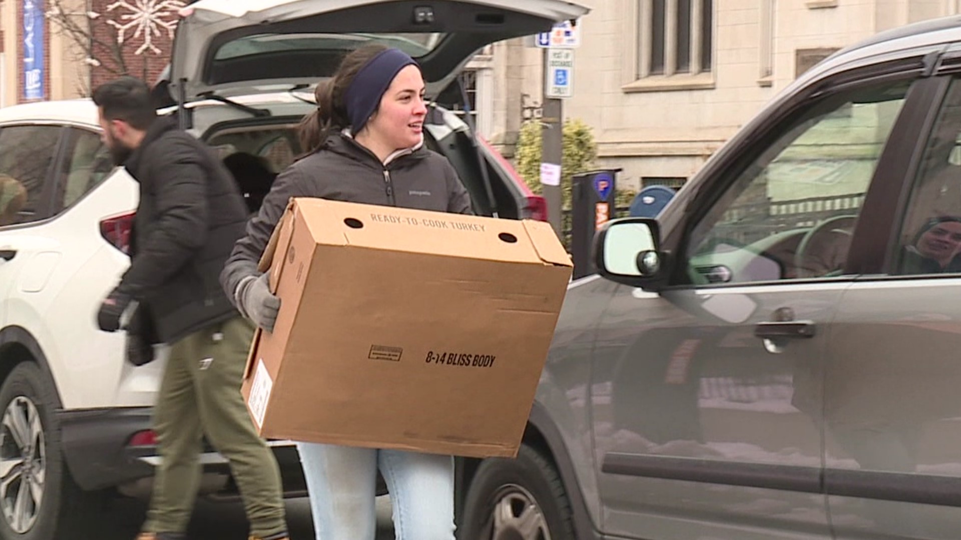 Friends of the Poor handed out over 2,200 meal baskets.