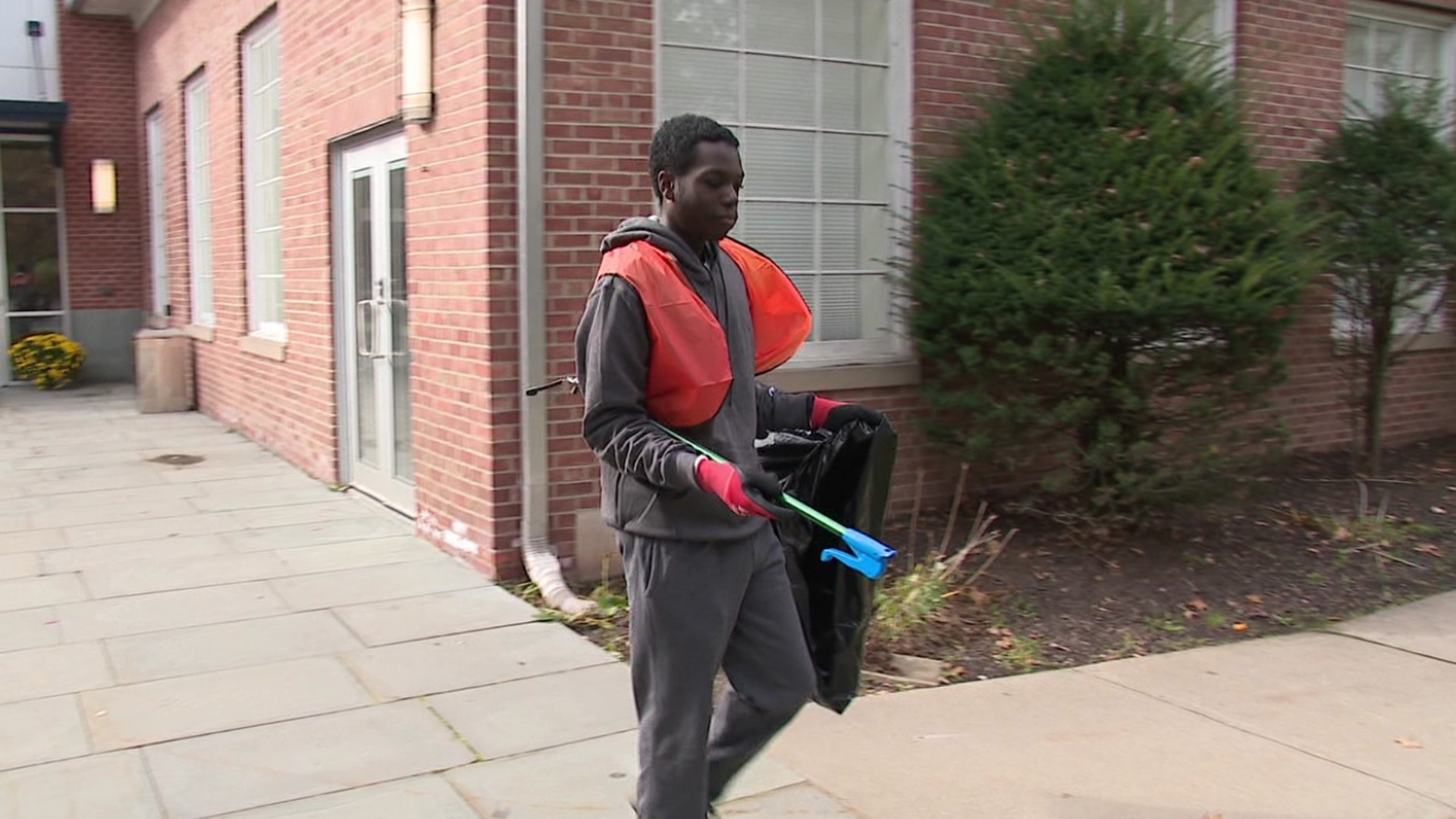 The unseasonably warm temperatures are allowing people to get outside without bundling up, to do some chores they may not have gotten to otherwise.