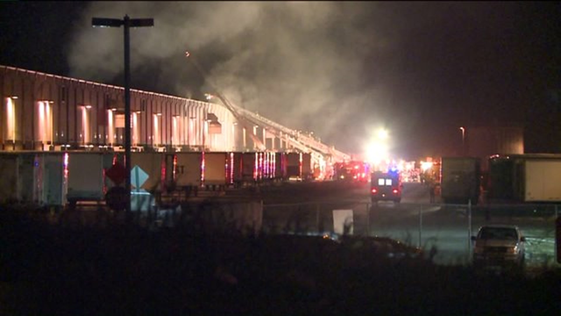 Warehouse Fire in Wyoming County