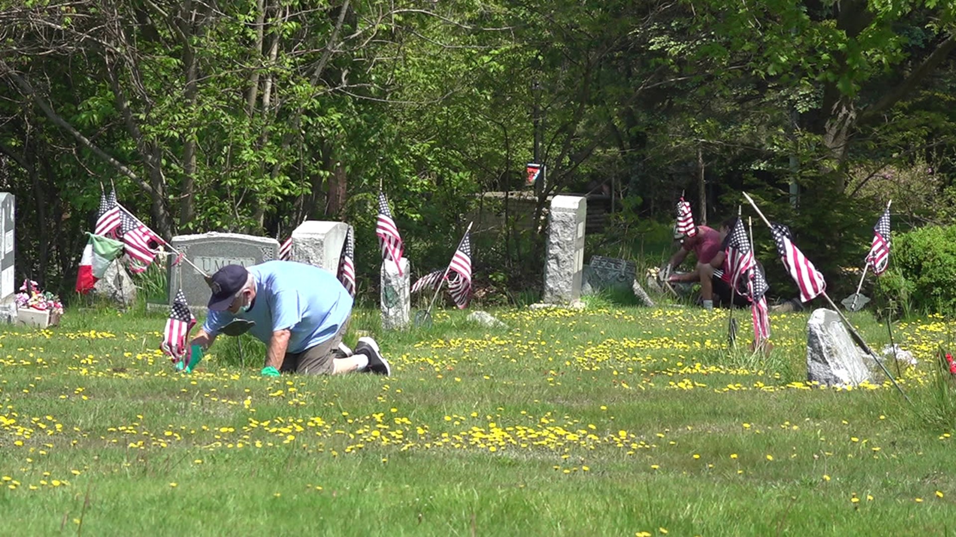 The hot weather didn't stop volunteers in Luzerne County from paying tribute to our veterans.