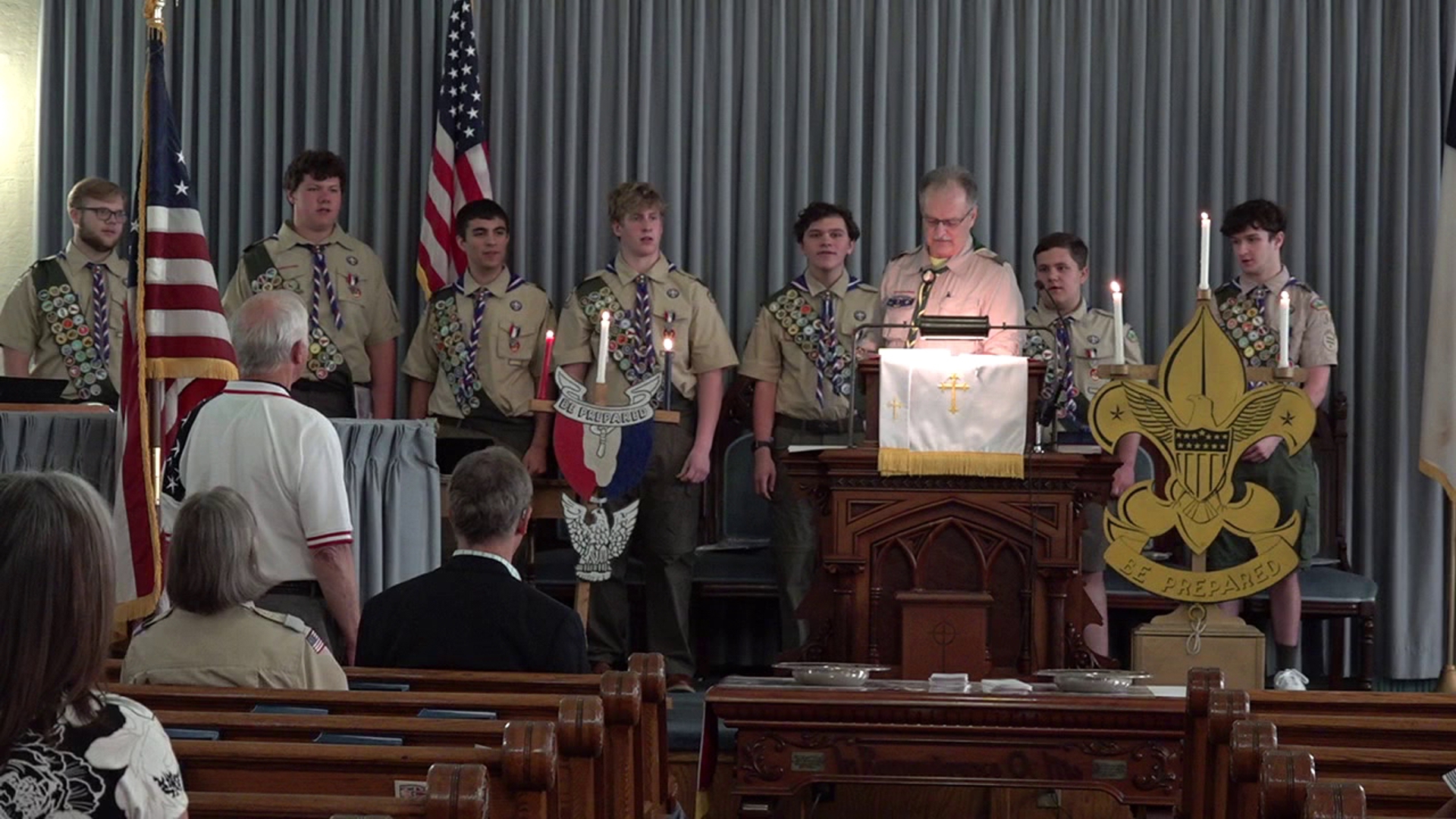 A Boy Scout Troop in Lackawanna County made history on Sunday, recognizing seven new Eagle Scouts.