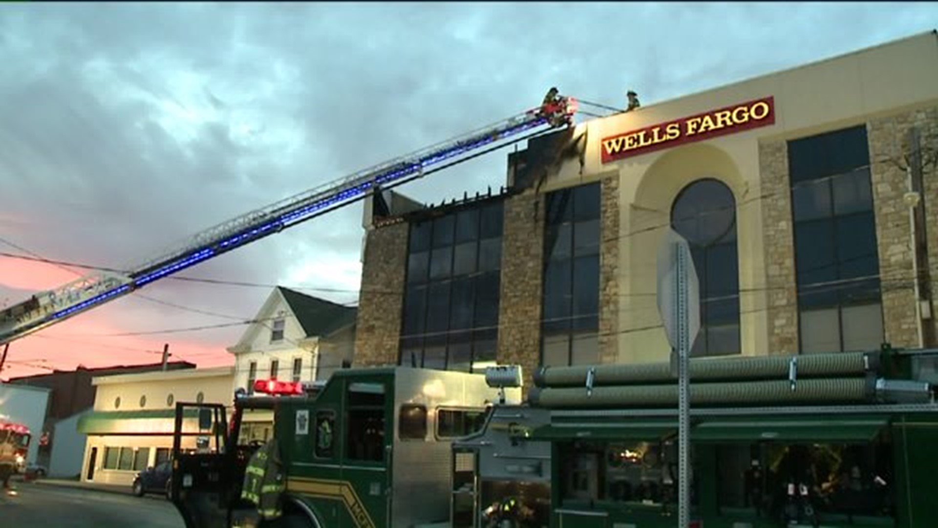 Fire at Wells Fargo Bank under Investigation