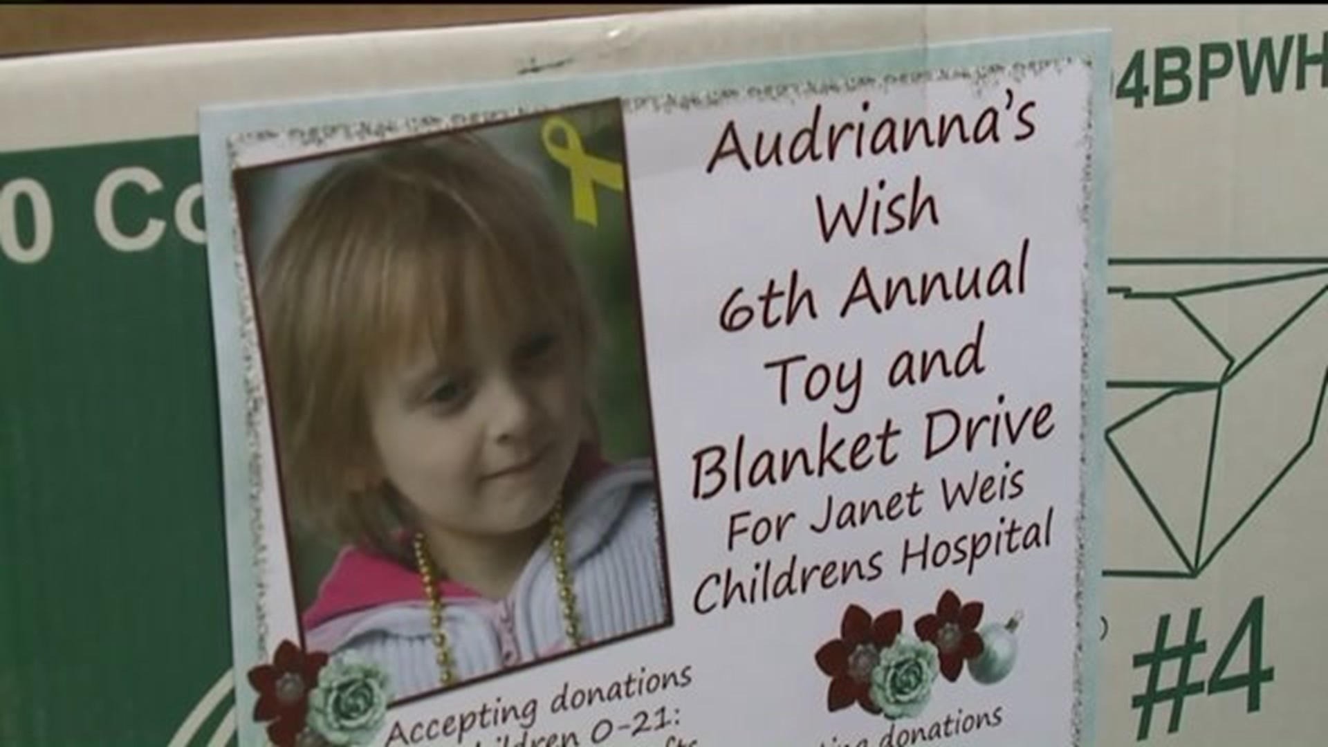 Toy Drive for Audrianna`s Wish Continues