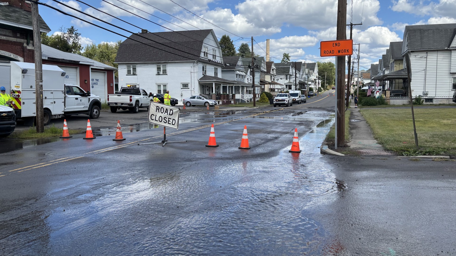 Road closed after water main break in Hanover Township | wnep.com