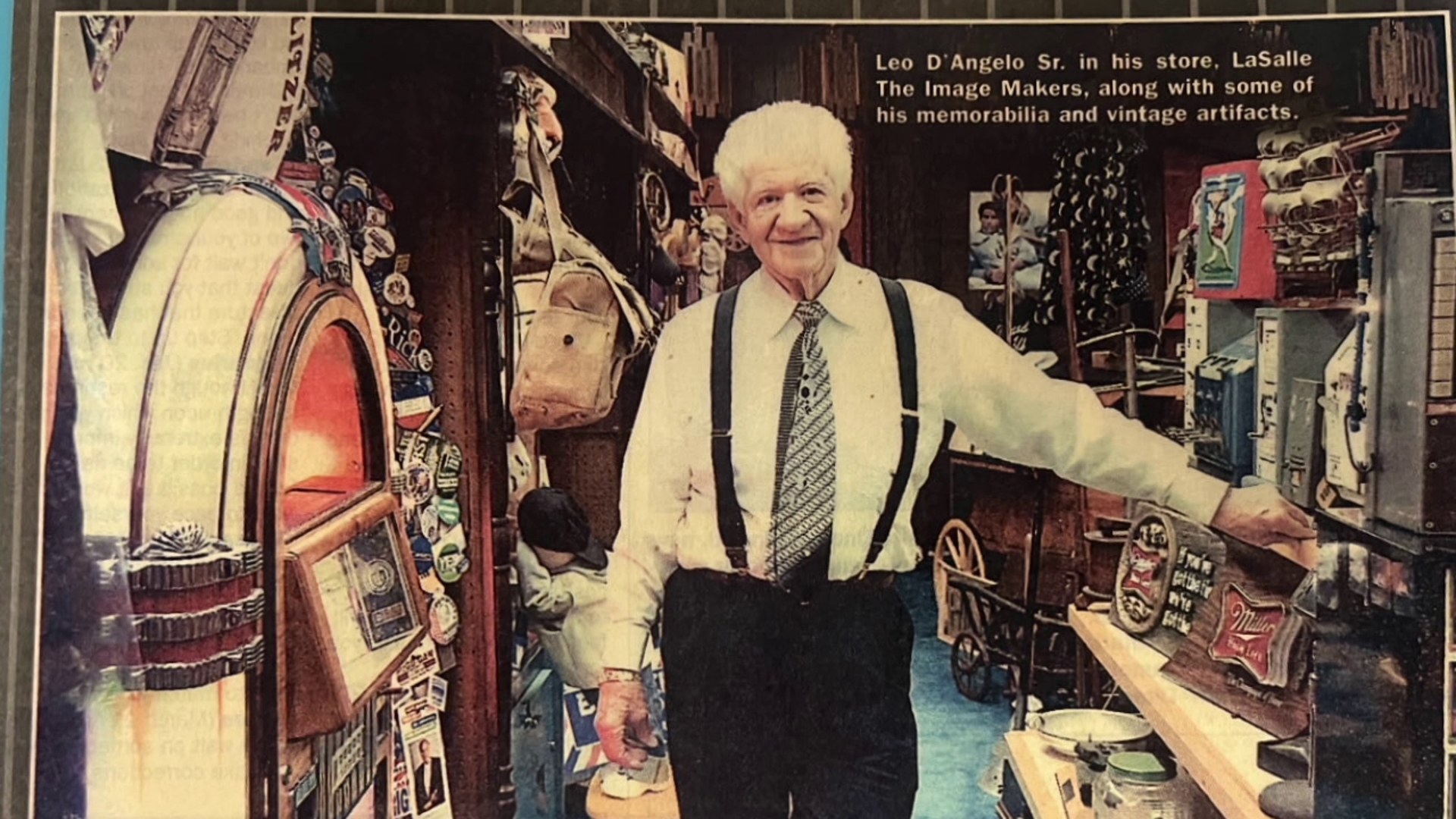 This week, Scranton said goodbye to a man who brought so much color to the city. Leo D'Angelo of Lasalle the Image Makers was laid to rest after passing at 96.