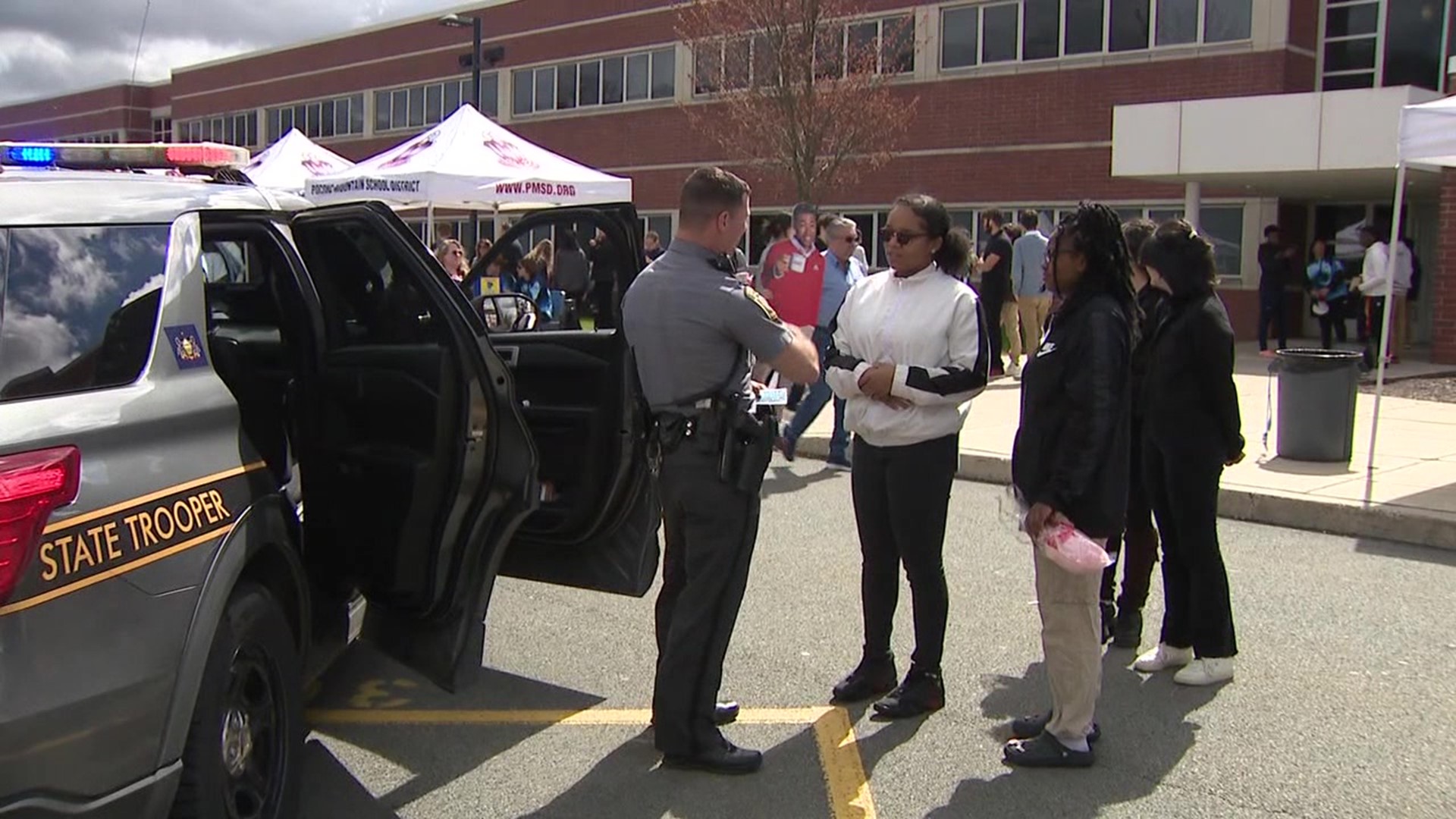 Students in one school district in the Poconos spent the day learning about safety with local first responders and law enforcement.