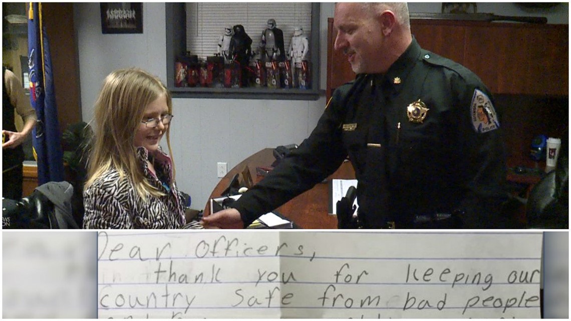 Girl Sends Thank You Letter to Catawissa Police Officers