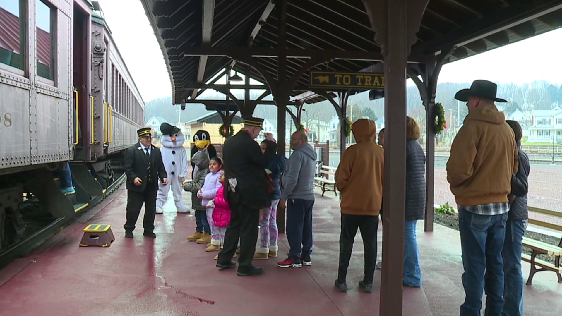 Families were met with some winter fun aboard the Reading & Northern Railroad in Pittston.