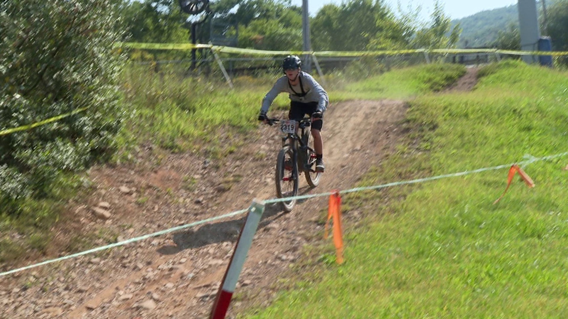 A ski resort in Carbon County played host to a massive mountain bike racing competition Sunday.