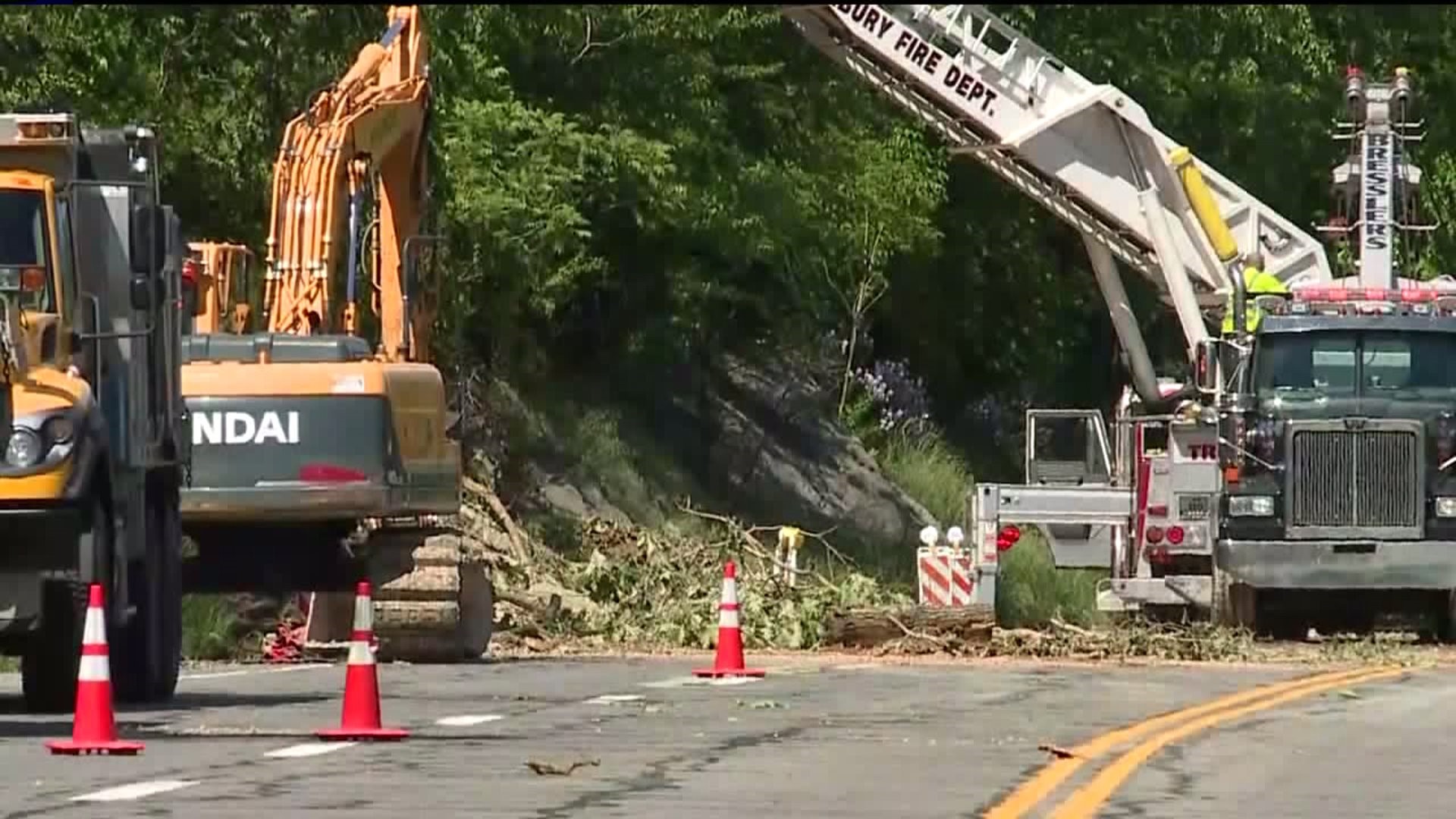 Route 11 Closed Again Because of Rock Slide