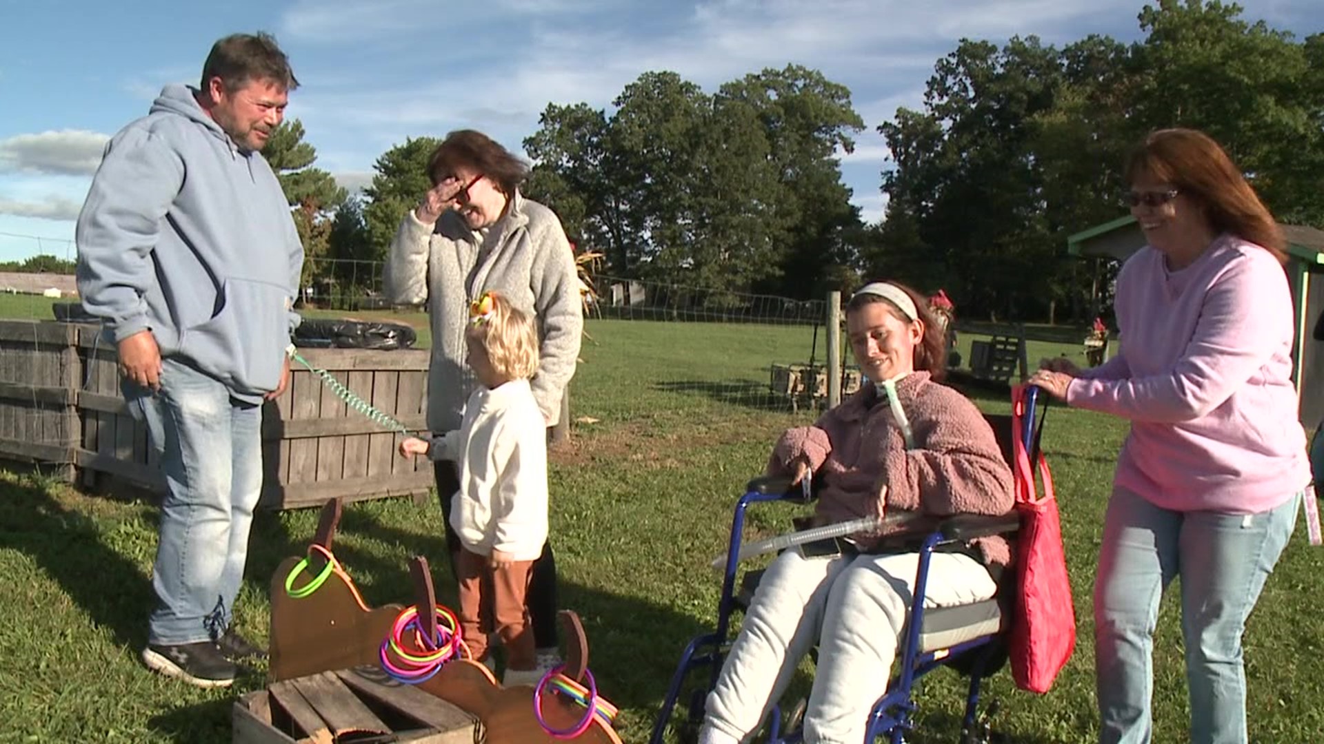 The event at Rohrbach's Farm included wheelchair-accessible hayrides, a corn maze, and a kid's playland.