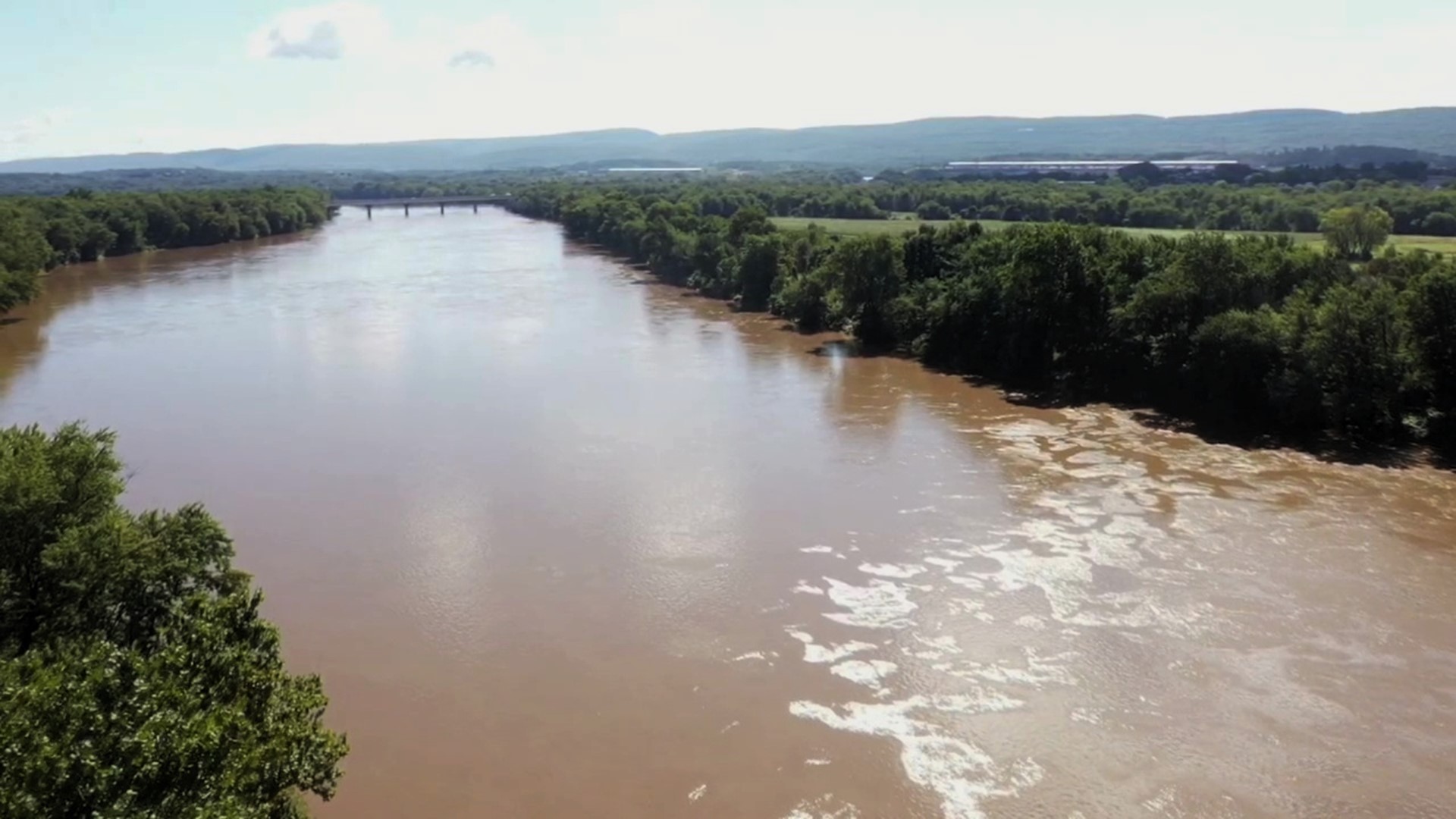 Despite the heavy rain on Wednesday, the river did not reach flood stage in Luzerne County.
