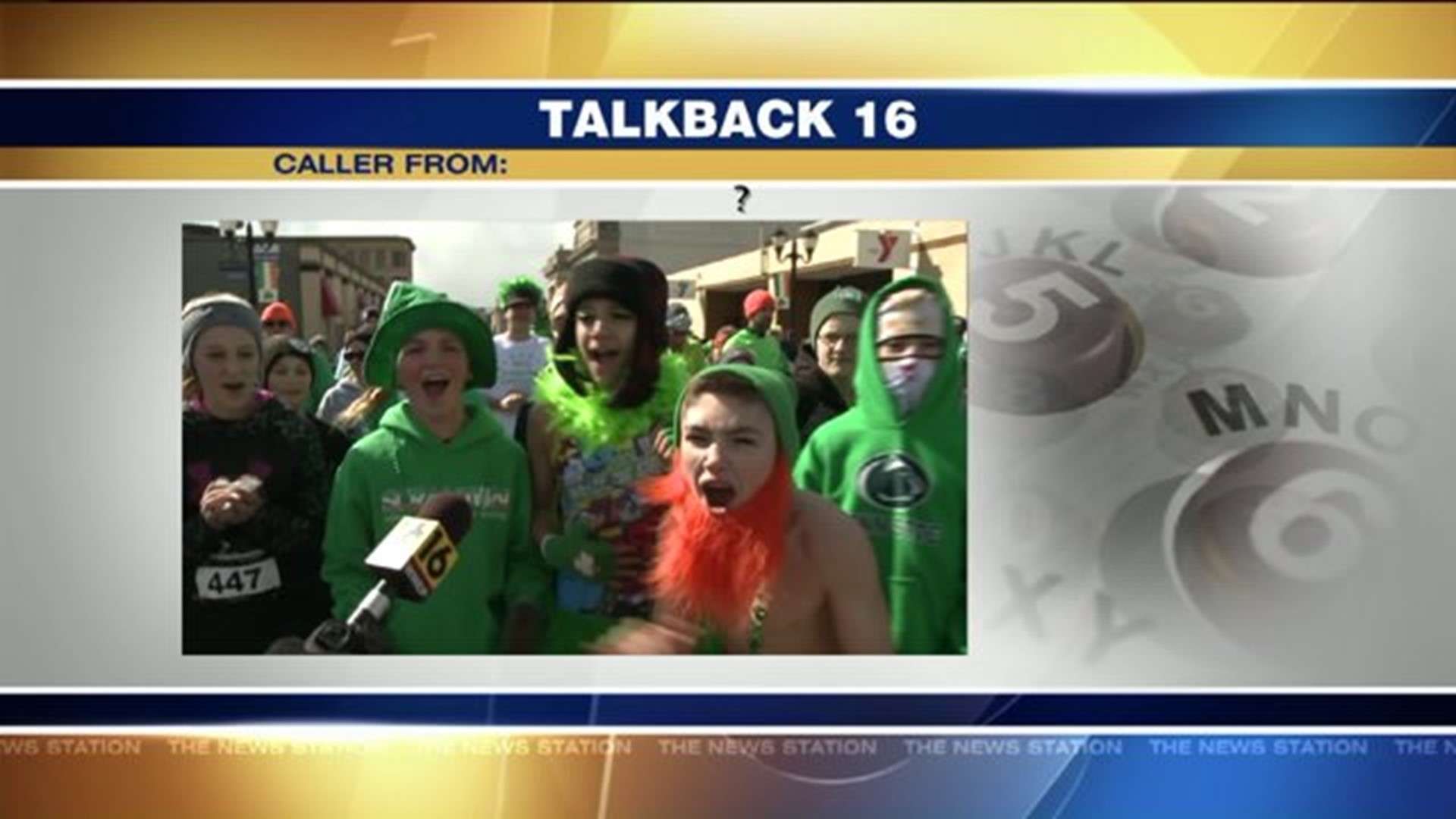Talkback 16: Snow Squalls, St. Patrick`s Day