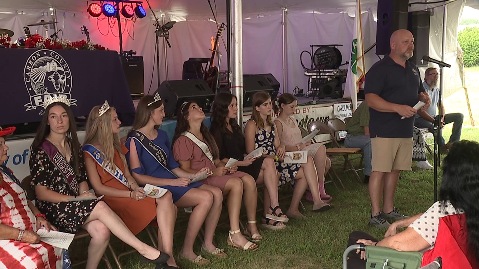 Weather was on the minds of folks on the opening night of the Carbon County Fair.