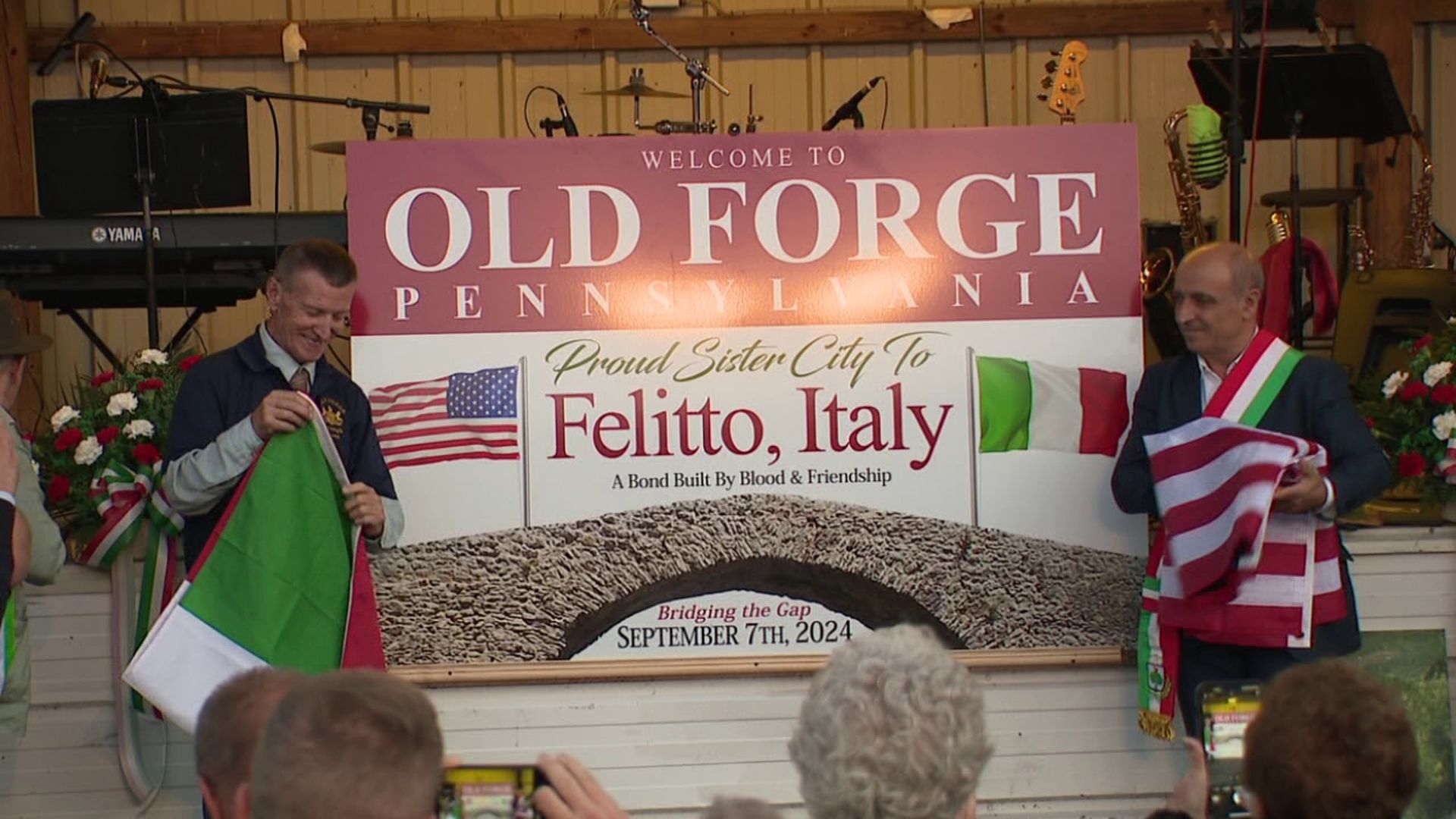 The Felittese Festival in Old Forge held a special ceremony Saturday night, highlighting the bond between the borough and Felitto, Italy.