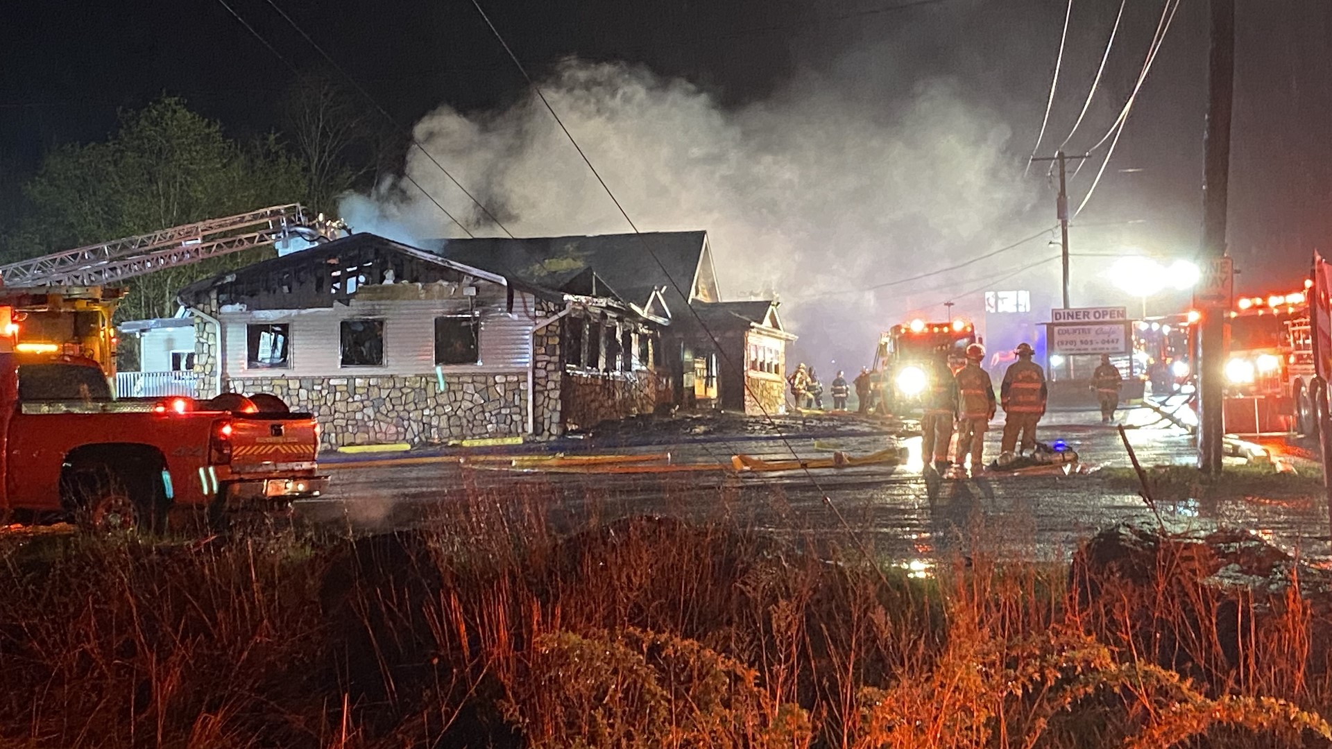 The Hamlin Country Cafe has been destroyed by fire
