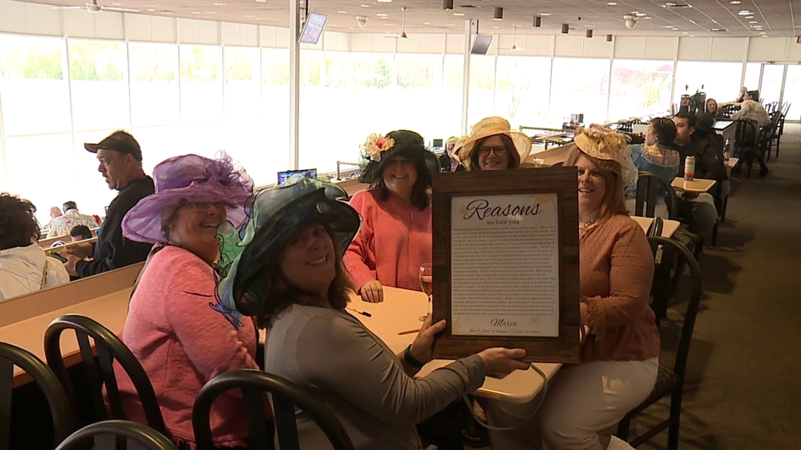 Kentucky Derby fans flaunt stylish hats at Mohegan Pennsylvania's 'Derby Day Extravaganza'