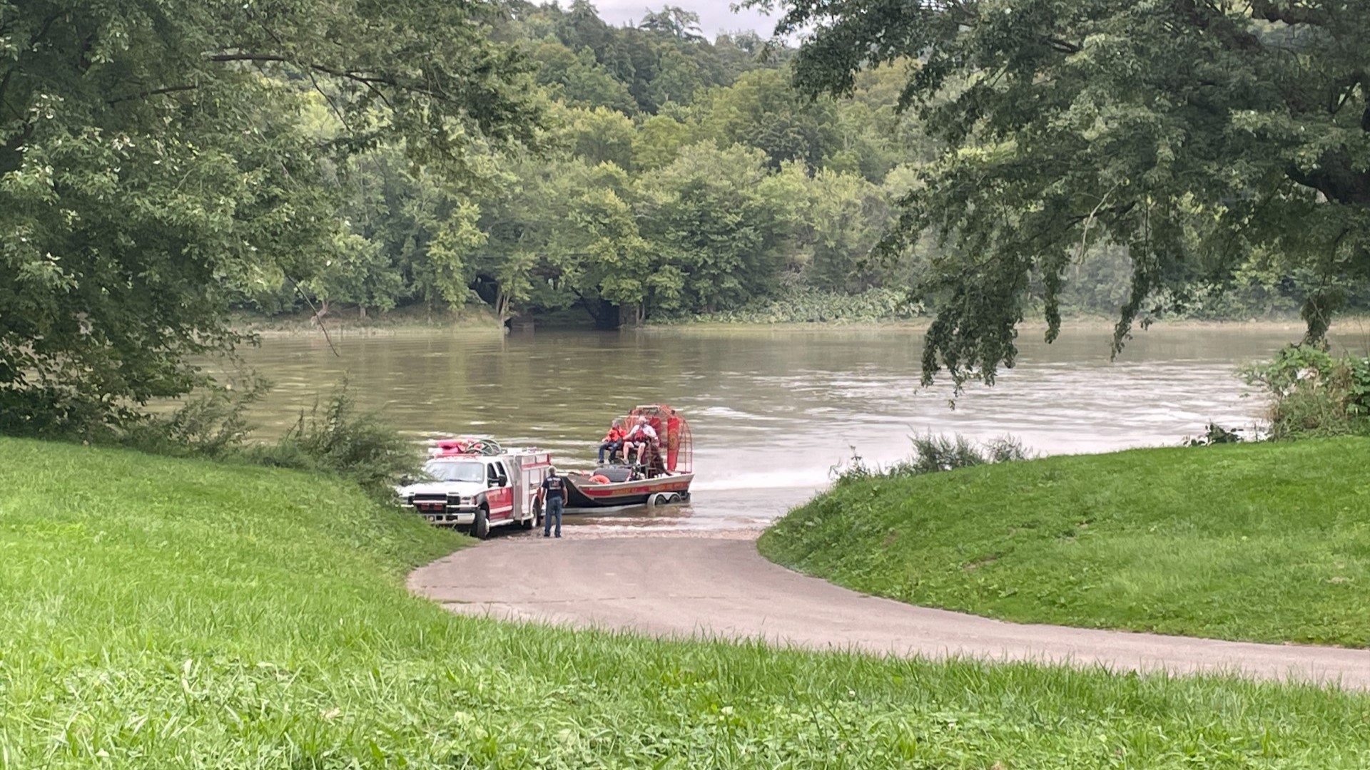 Officials say a man was rescued from the water in Wyoming County Tuesday afternoon.