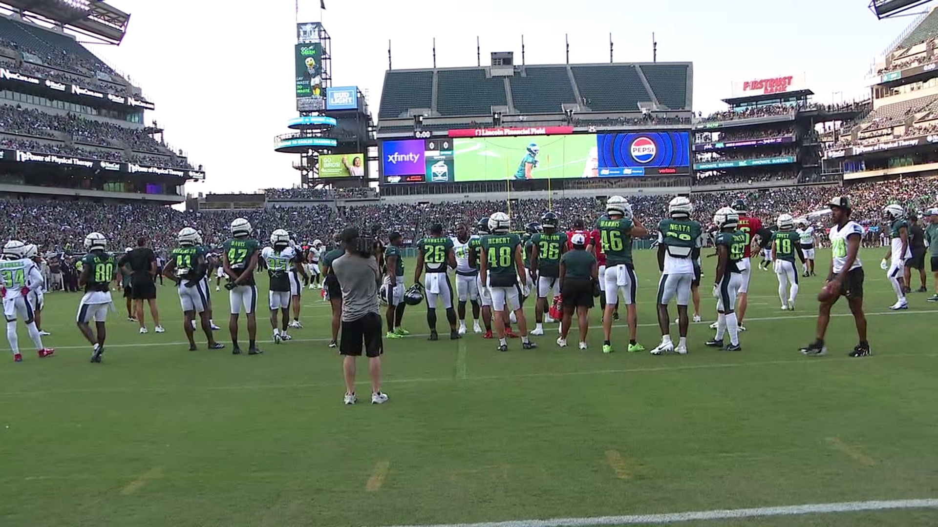 Fans from all over northeastern and central Pennsylvania came to the Lincoln Financial Field on Thursday to see some of their favorite players.