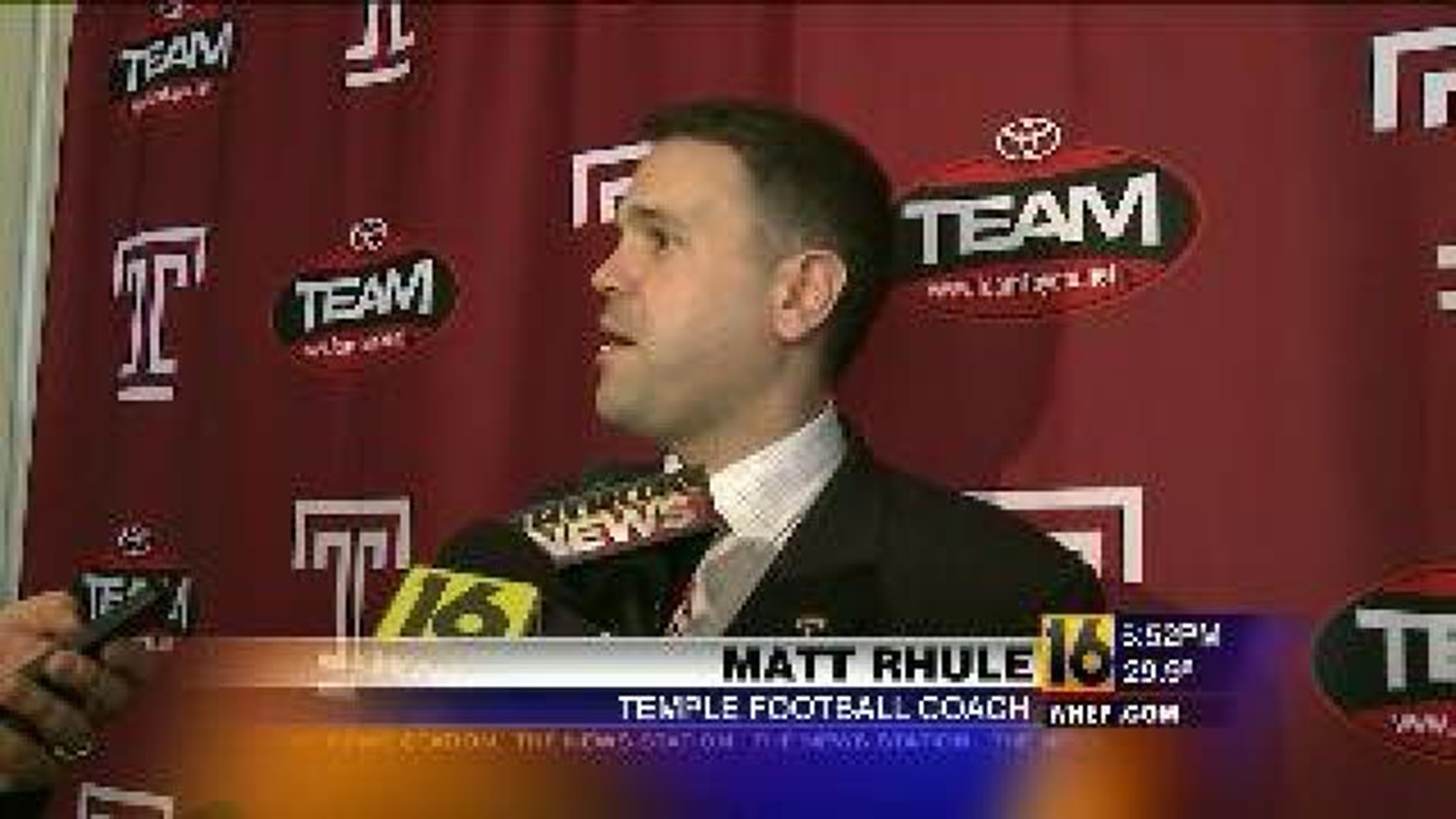 Matt Rhule Temple Head Coach
