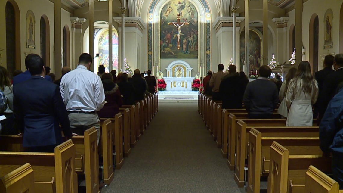 Celebrating Christmas Eve at midnight mass in Scranton