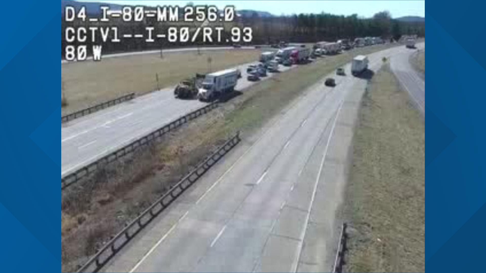 Part of I-80 East shut down after pedestrian struck in Luzerne County ...