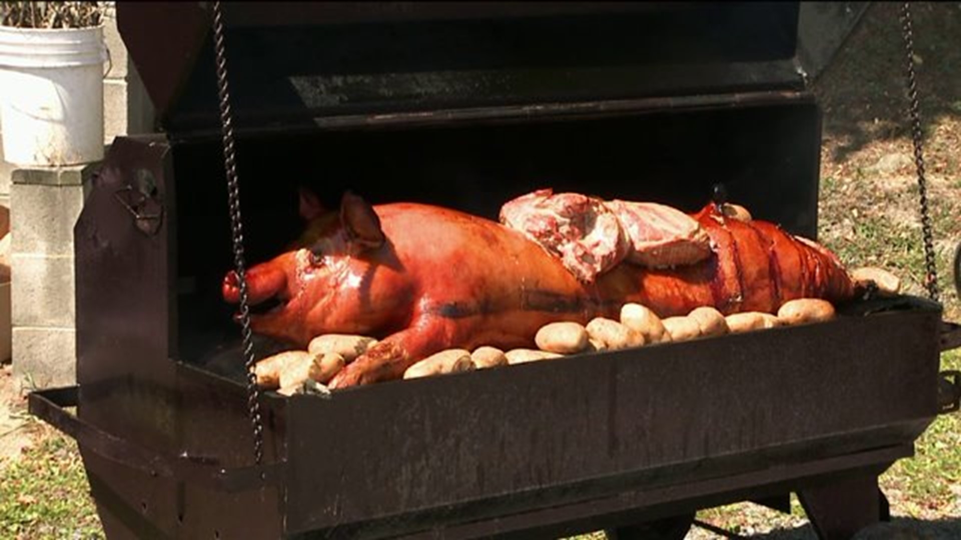 BBQ Pig Roast Raises Money for Local Fire Departments