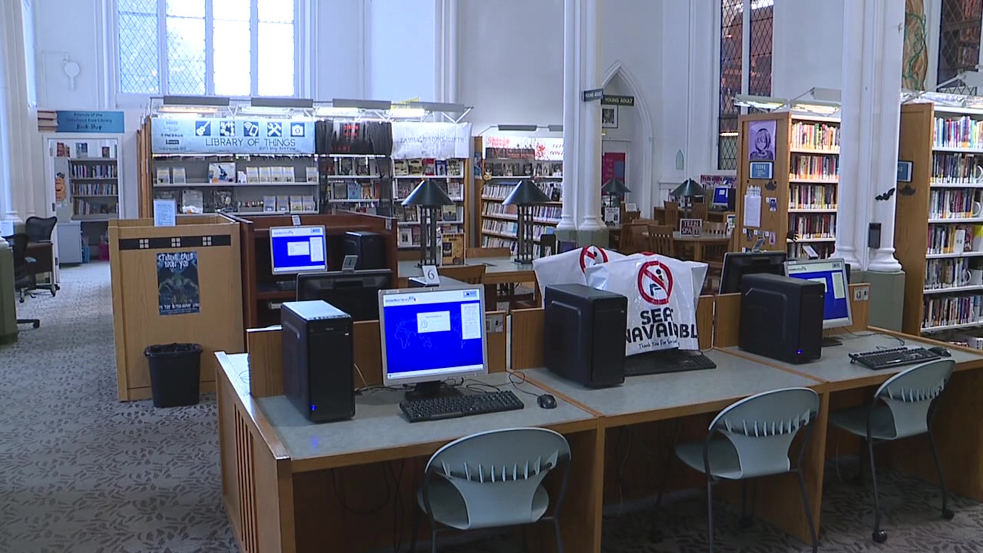 Monday for the Luzerne County Library System was full of ups and downs.