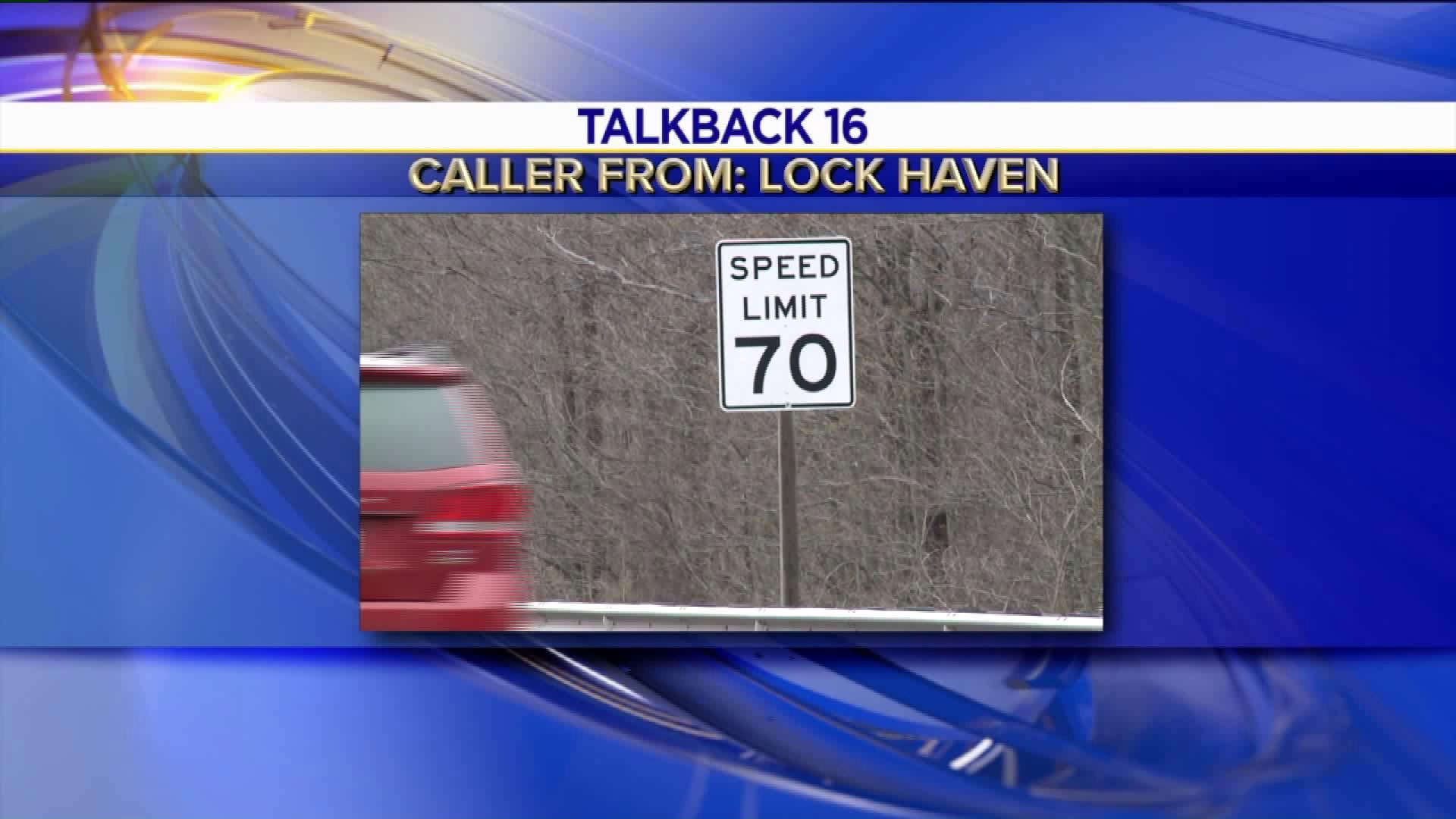 Talkback 16: Tractor Trailer Drivers, Potholes, Speed Limits