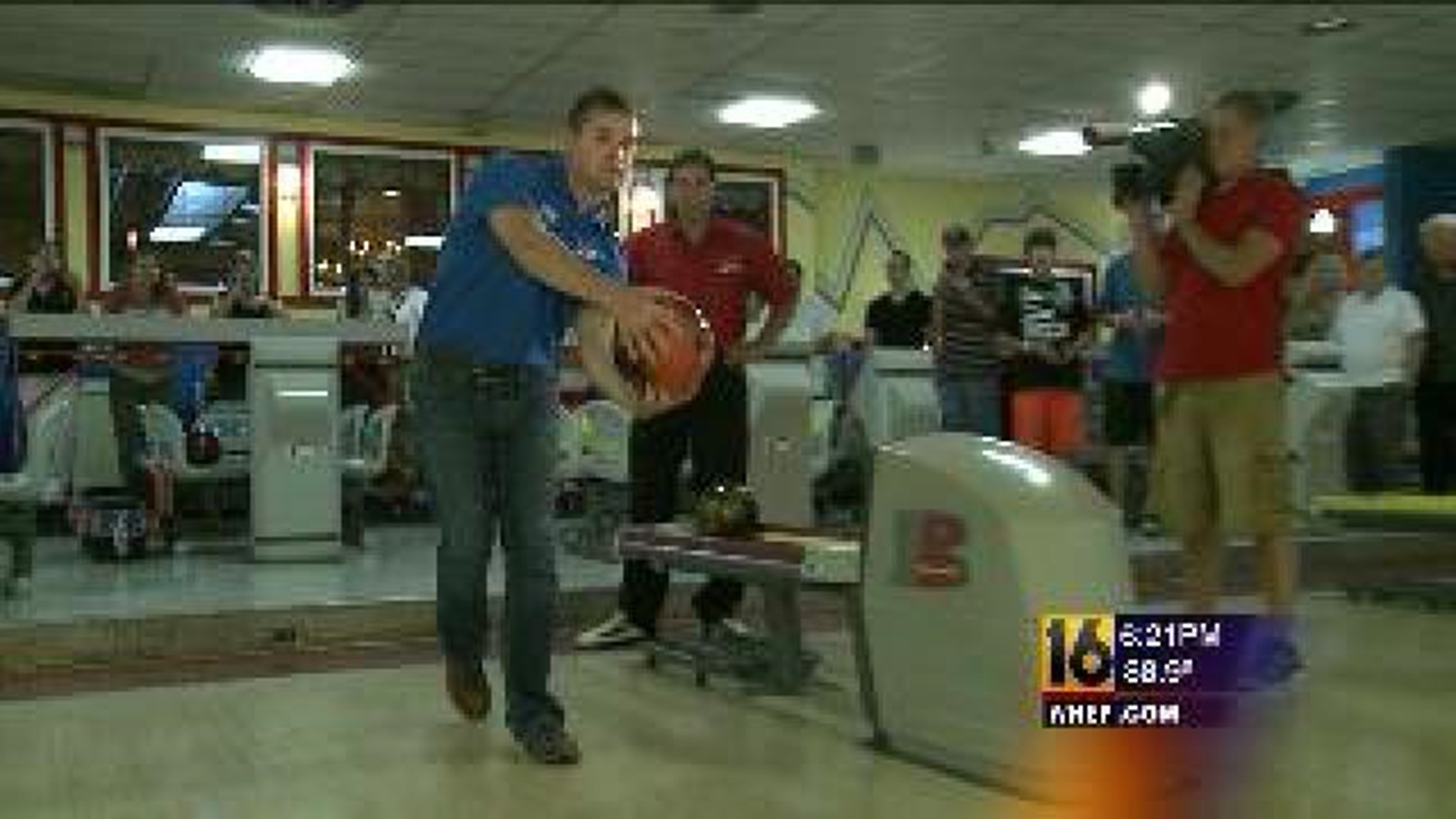 Bowling With NASCAR Driver