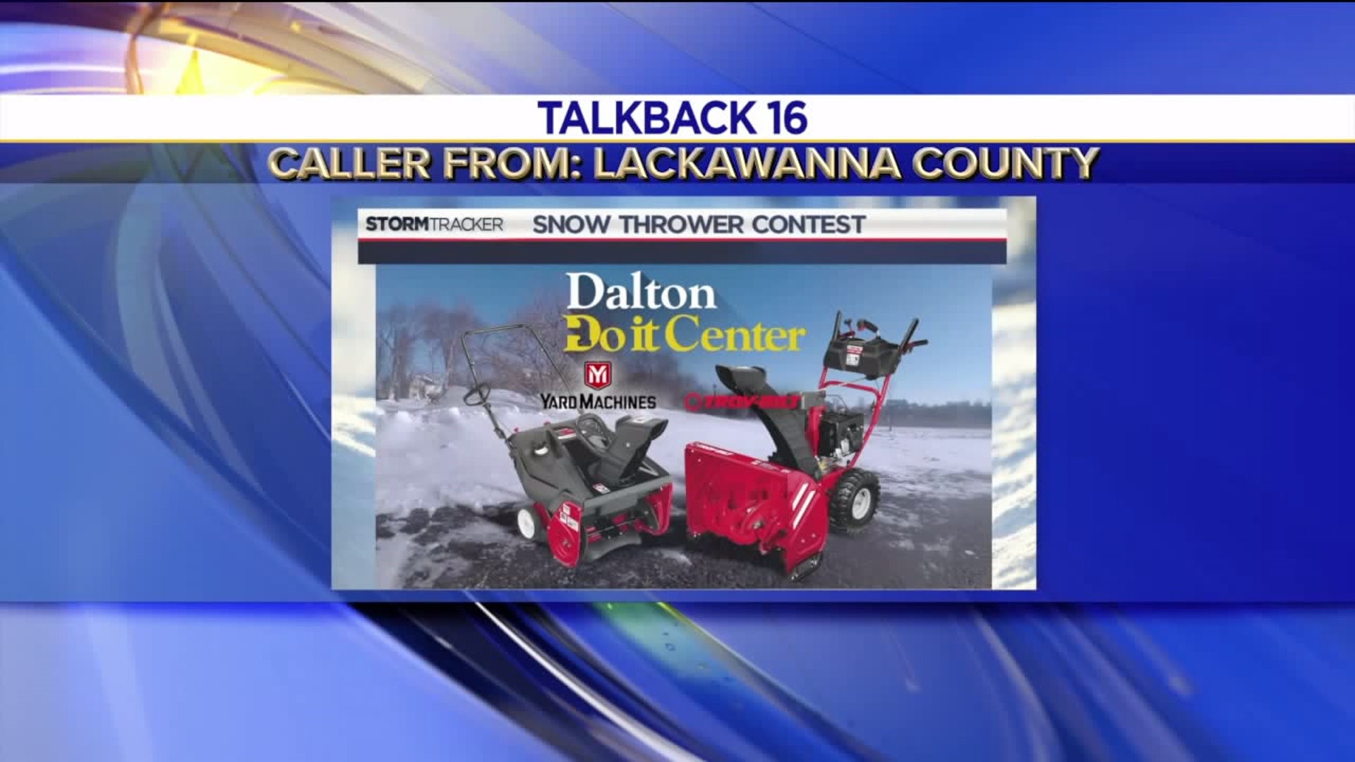 Talkback 16: Snow Thrower or Snow Blower?