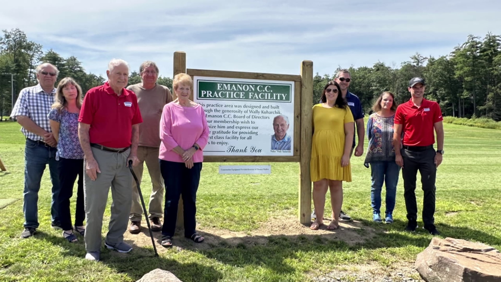 Board members dedicate portion of club to long-time member and supporter of the course