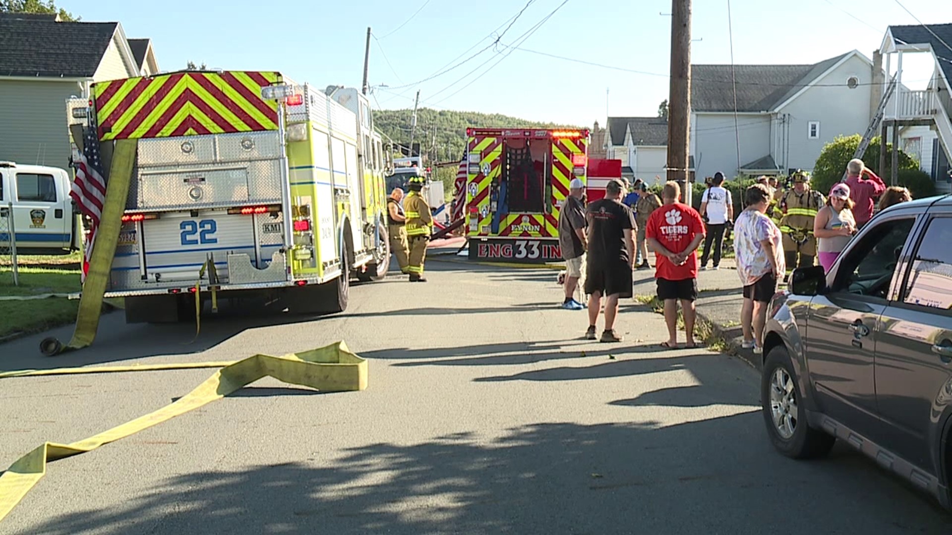 Flames broke out shortly after 4 p.m. Saturday at Little Explorers Learning Center along the 400 block of Brook Street.