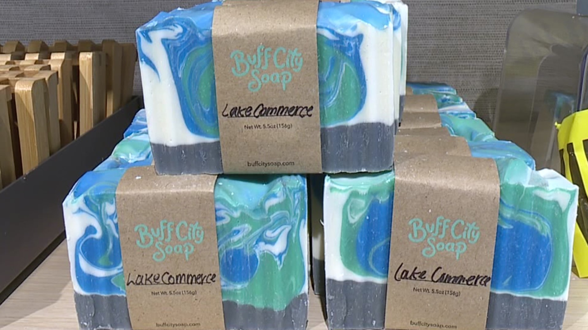 Lake Commerce started off as a joke from the Dickson City Police Department. Buff City Soaps came up with an idea to name a soap after the fictional body of water.