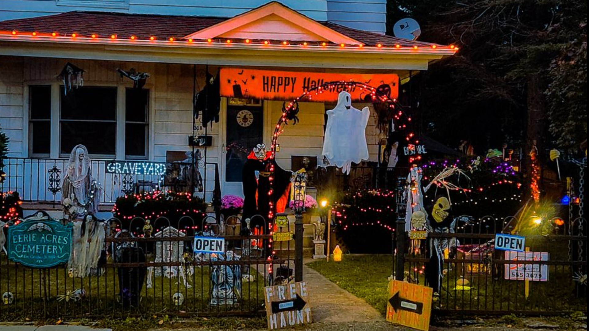 Claire visits a Halloween house and leaves in tears