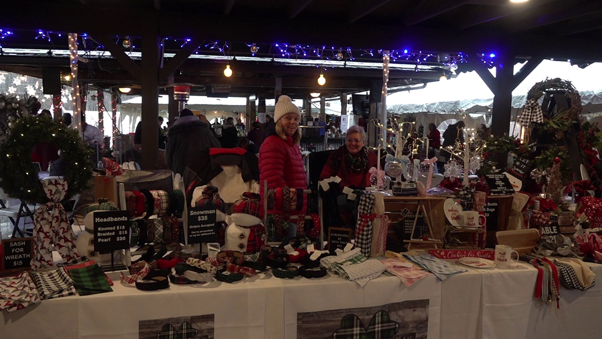 The holiday market was held at the Waldorf Park German American Federation in the city Sunday afternoon.