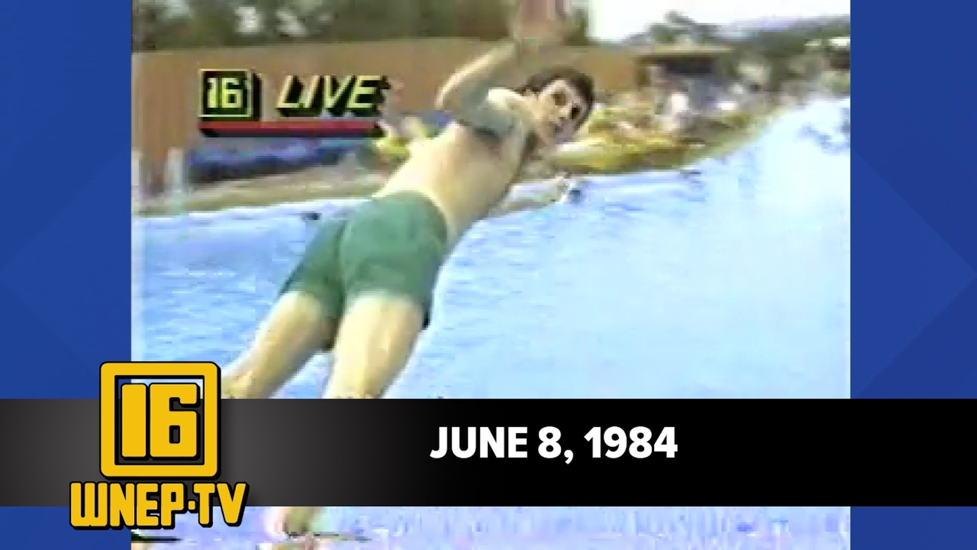 Join Karen Harch and Nolan Johannes with curated stories from June 8, 1984. And watch Tom Clark jump into a pool.