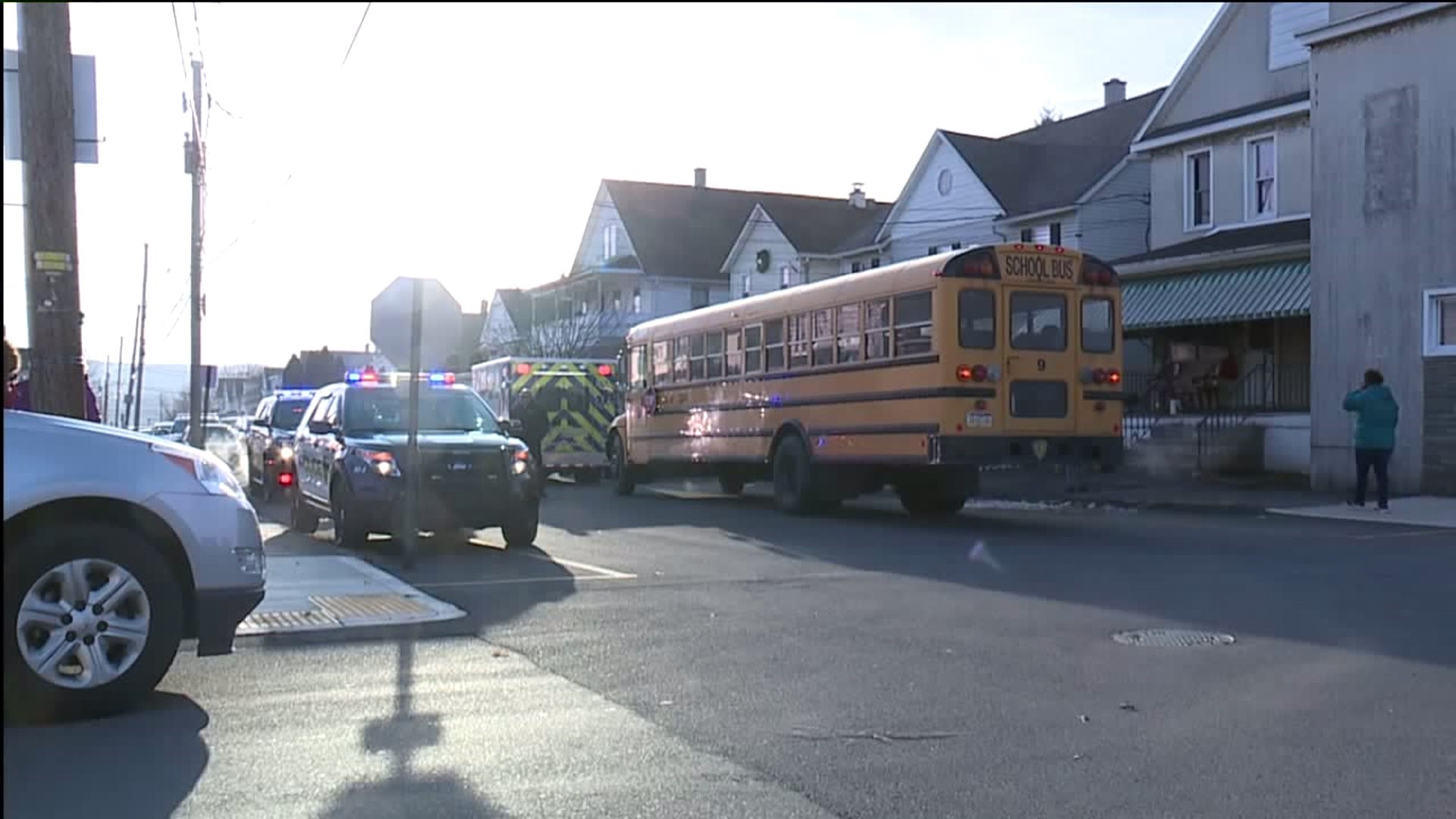 Glare from Sun Blamed for School Bus Crash