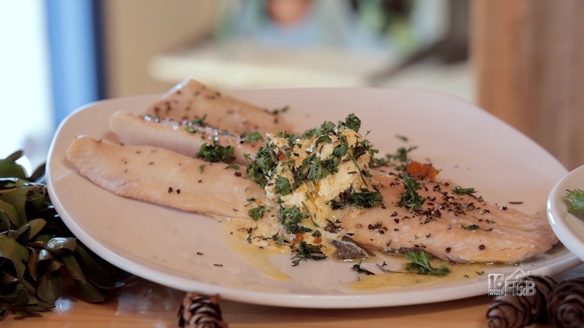 Trout with Sea Berry Compound Butter