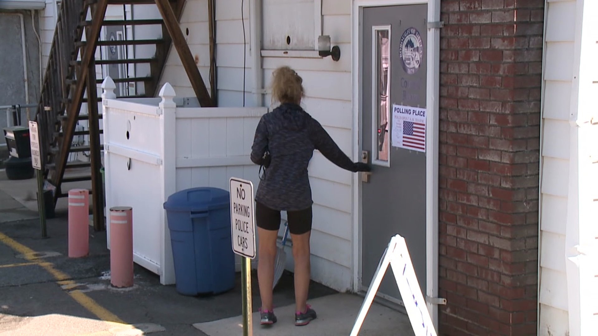 Election officials report low numbers and a few machine problems in parts of Luzerne County.