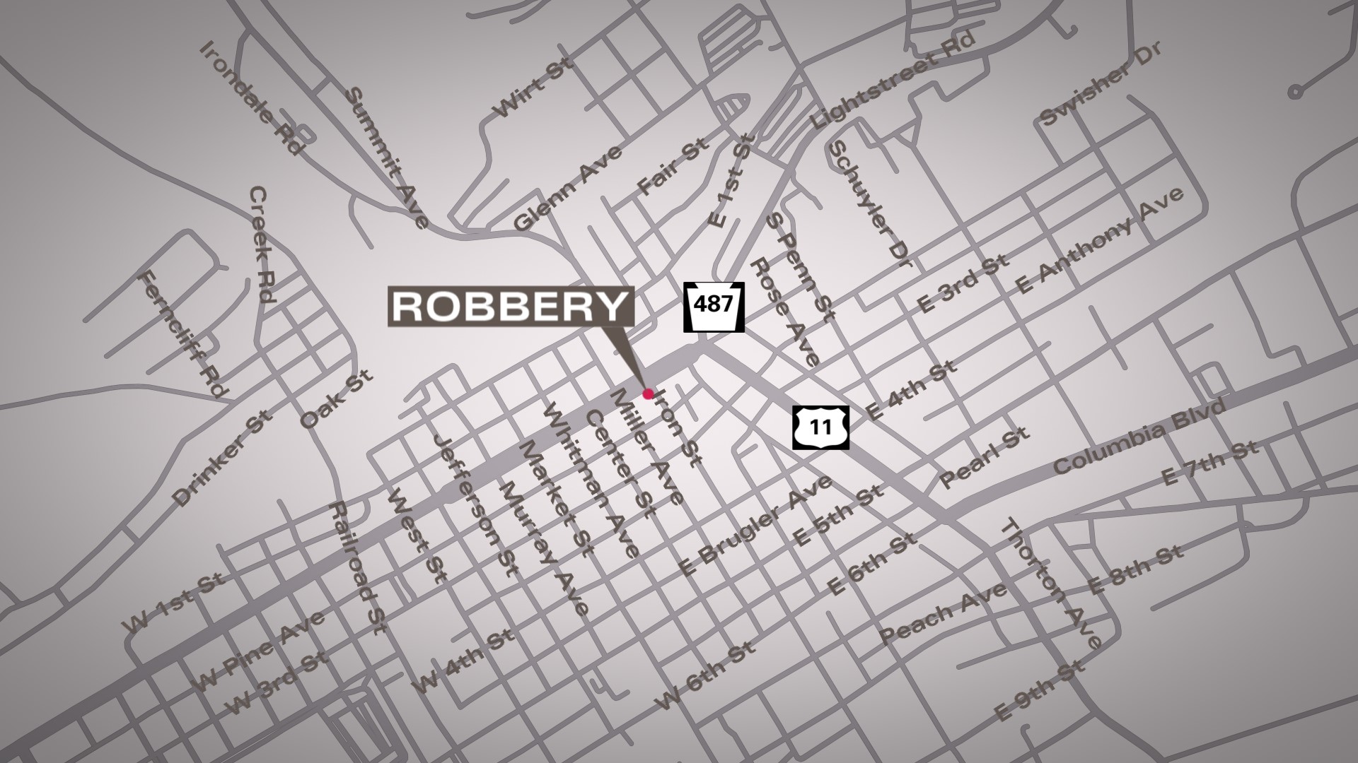 Police say an unidentified man robbed a store in the town early Saturday morning.