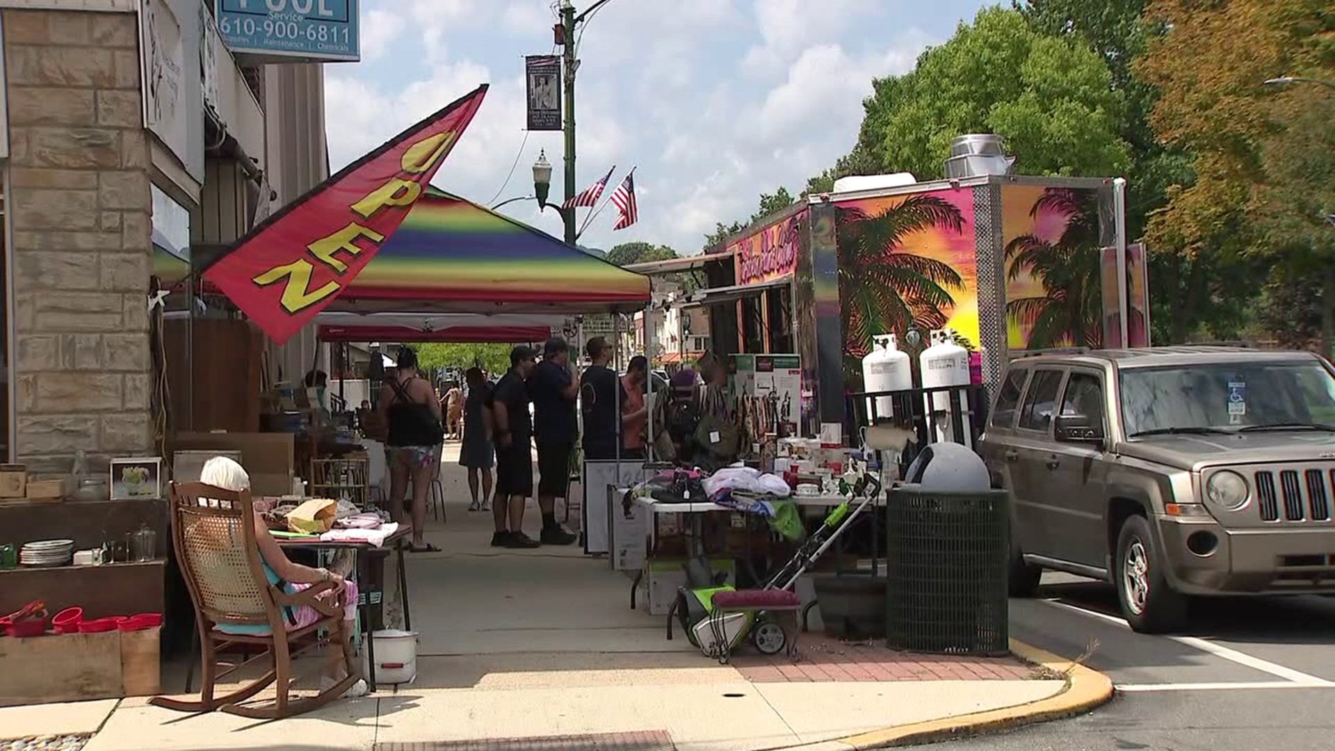 The sidewalk Sale here in Palmerton runs through Saturday.