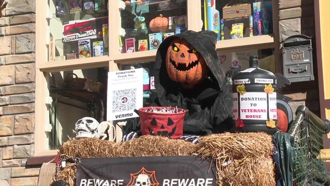 Pumpkin Man collects donations for veterans - Vimarsana News